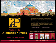 Tablet Screenshot of alexanderpress.com